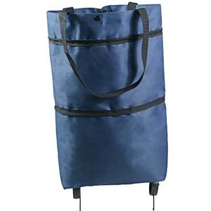 접이식 바퀴 장바구니 네이비 마트 캐리어 휴대용