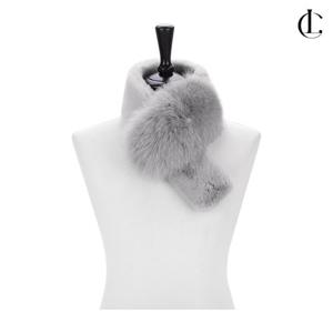엘케이트 여자 머플러 겨울 쁘띠 여우털 부드러운 퍼 목도리 LPOM001