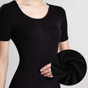 [제임스딘]여성반팔내복 발열내복상의 겨울 얇은 스판 보온내의