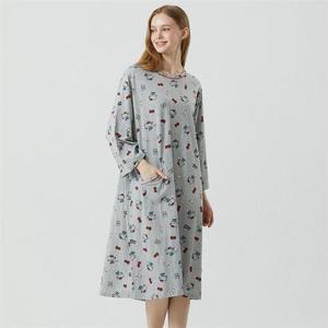 갤러리아_바풀 키티 잠옷 원피스 파자마 여성 정품 산리오 헬로키티 원