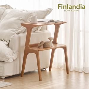 핀란디아 브루노 원목 2단 600 선반 사이드테이블