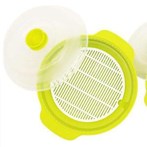 전자레인지찜기 전자렌지찜기 전자렌지용 다용도 조리 냄비 채반 뚜겅 전자레인지만두찜기 HWDE9E12