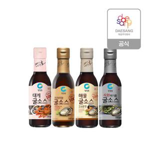 청정원 소단량 굴소스 4종(프리미엄,해물,파기름,대게) 4개 골라담기