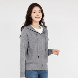 엄마옷 캐주얼 후드 집업 니트 가디건 515BMN264 중년여성/50대/60대/마담/빅사이즈/할머니옷