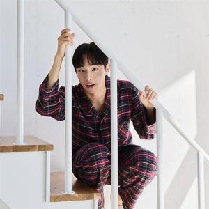 갤러리아_바풀 남성잠옷 순면 기모 잠옷 남성 파자마 세트 CA5M25916