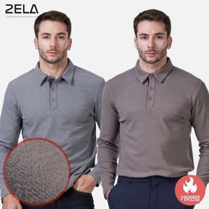 투엘라 남성 젠틀웜 단정한 댄디 카라넥 데일리 골지 기모 카라 티셔츠(M6WT10)