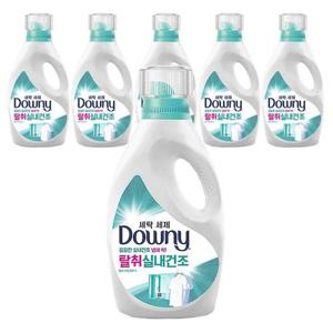 다우니 실내건조 프리미엄 세탁세제 액체형 1Lx5개 본품 WFKXJ07