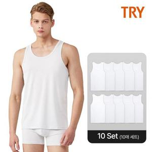 [트라이] 남성 순면 베이직 런닝 10매