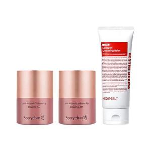 [기타 (뷰티)]NEW 수려한 링클 볼륨업 립세린 15ml x2 + 메디필 콜라겐 클렌징밤 100ml
