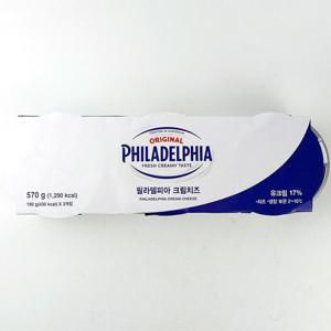 [해핑] 코스트코 필라델피아 오리지널 크림치즈 570g(190g x 3개)플레인