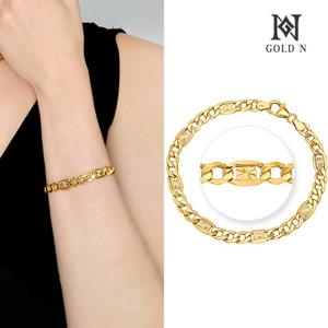 골드앤 14K 스타커브체인 팔찌 3타입 여성 YG