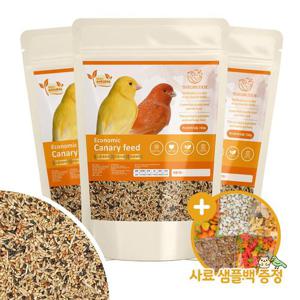 버드버디 이코노믹 카나리아사료 700gx3 모이 소형