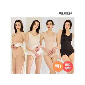 [크로커다일 이너웨어]데일리 심리스 슬리머+팬티 2종세트 택1
