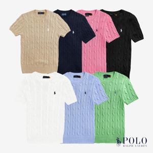 [BEST특가] 폴로 랄프로렌 케이블 반팔니트