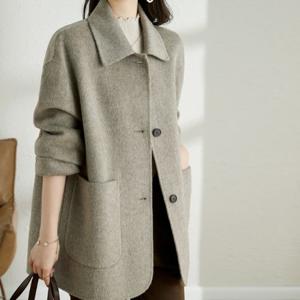 [블랙퀸]마감할인 라베르 데일리 루즈핏 기모 코트 blk002556