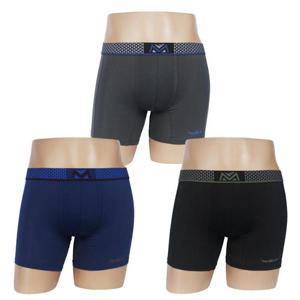 [블루엔젤샵]남성 미드 롱 드로즈 고탄력 메쉬 사각팬티 3매세트