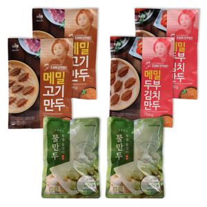 조정애 만두명인 메밀만두 김치 고기만두 2세트