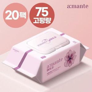[기타]아망떼 두꺼운 고평량 물티슈 75gsm 10팩+10팩