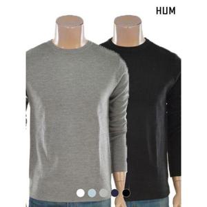 [흄]유니) 라운드 플레인 풀오버 니트(H174H902A)