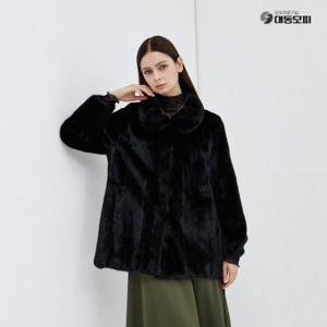 [방송에서만][대동모피]25FW 사가 풀스킨 밍크 코트(블랙)