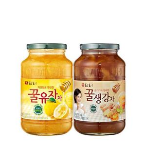 담터 꿀유자차 1kg + 꿀생강차 1kg