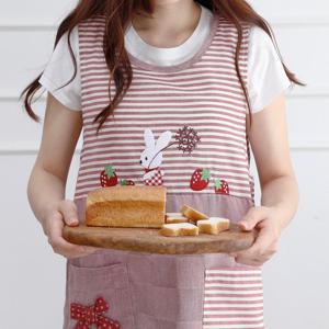 딸기 보육교사 선생님 어린이집 원피스 앞치마