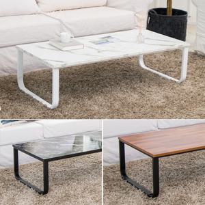 라운드스틸 프레임 소파 테이블 (1200x600) HW015