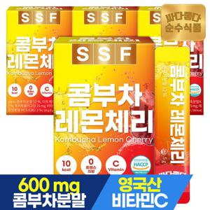 순수식품 콤부차 레몬 체리 4박스 x 30포 비타민C 프리바이오틱스 분말 스틱