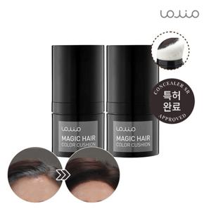 아미니 롤리오 1초커버! 매직 헤어 컬러 쿠션 (다크브라운) 2개