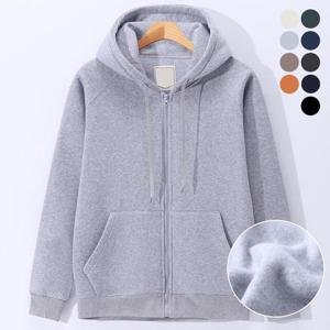 남녀공용 기모 안감 베이직 기본 후드집업 빅사이즈 CKHD8022