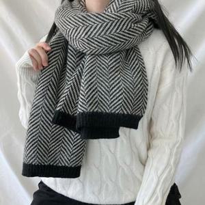 [반해써][남녀공용] 보송보송 부드러운 데일리 커플 헤링본 머플러 목도리 A_M015
