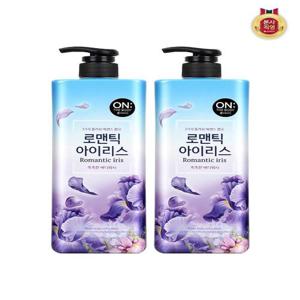 [온더바디]온더바디 플라워 약산성 퍼퓸 바디워시 아이리스향 900ml x 2개