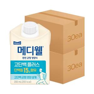메디웰 고단백플러스 200ml 60팩(30팩 2박스)