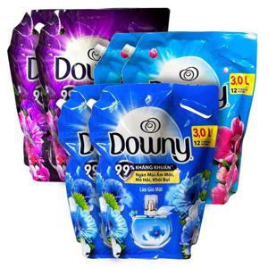 ★향 지속력 끝판왕★베트남 다우니 고농축 섬유유연제 3L 리필 3종 2개 (선라이즈,미스티크,프레쉬브리즈)