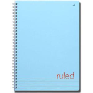 더블에이 룰드 절취 스프링노트 A5 스카이블루