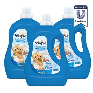 [무료배송] 스너글 섬유유연제 초고농축 블루 스파클 5.4L (1.8L 3개)