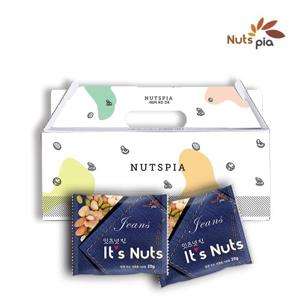 [넛츠피아] 잇츠넛 진 25g X 25봉 선물세트 프리미엄 하루한줌 견과류