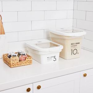 씨밀렉스 쌀통 라이스키퍼 10kg (계량컵+제습제 포함)