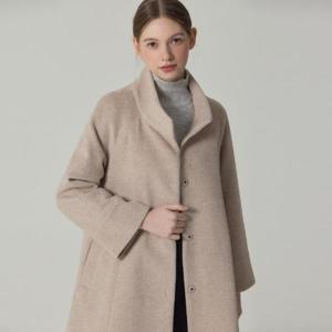 [르오트(LeOT)] 소프트 앙고라 하이넥 울 미디 코트-사이즈 55~88다양