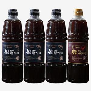 [오색단지] 참만능참치액 900ml(1,040g)  x 3병 + 참만능대게액 900ml(1,050g) x 1병