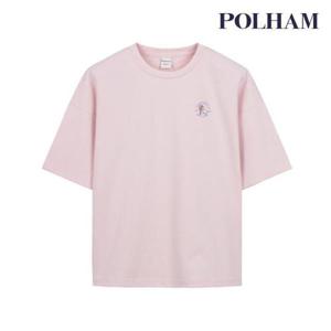 [폴햄][폴햄] 여성 코숏 쿨텐션 자수 반팔_PHE2TR2954