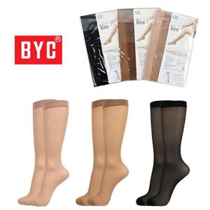 BYC 클래식 판타롱 스타킹 14개 고탄력 무릎스타킹 살색 커피색 검정 반스타킹 발목