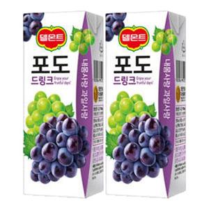 [롯데칠성] 델몬트 드링크 포도 190ml x 64팩