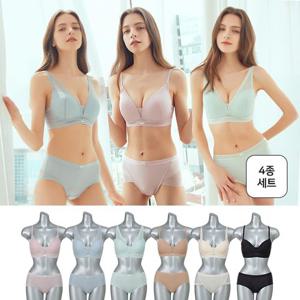 시크릿 [푸마/DKNY/디아도라] 골라담는 부티크 노와이어 브라팬티 4종세트 택일