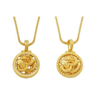 [데일리]원형 용  2종 택1순금목걸이 24K  63.75g 18k장식 별도 증정