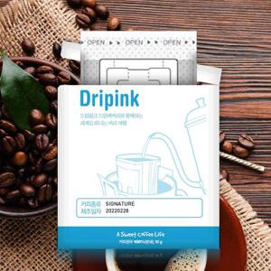드립핑크 시그니처 10g x 25봉 드립백커피 원두 갓볶은