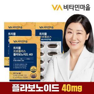 비타민마을 트리플 프로폴리스 플라보노이드 40mg 30캡슐 x 3박스 (총3개월분)