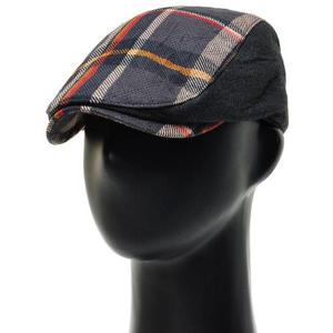 [플릭앤플록]LCH14.체크배색 중년 남성 헌팅캡 가을 겨울 아빠 챙모자