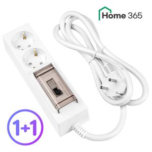 [홈365] 1+1 국산 고용량 멀티탭 2구 1.5m / 에어컨 대용량 건조기 전용 멀티탭