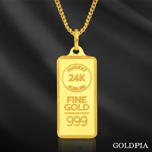 [골드피아] 순금 골드바 목걸이 3.75g